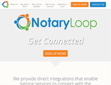 Tablet Screenshot of notaryloop.com